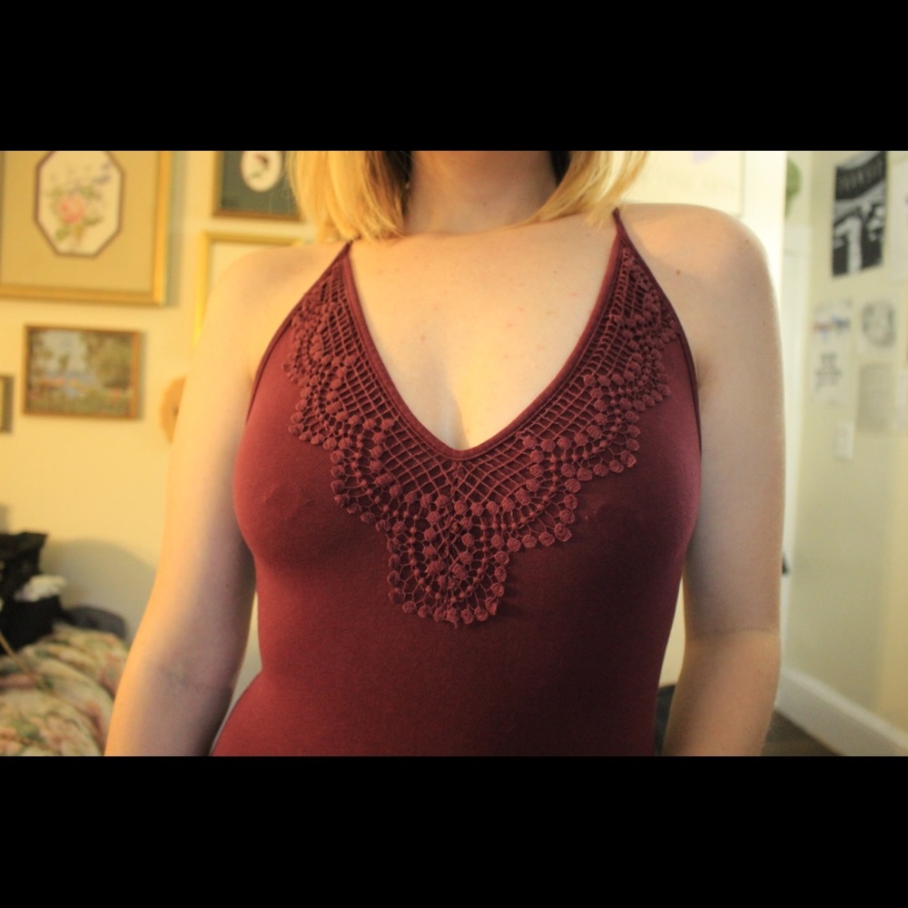 MAROON BODYSUIT